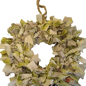 Green Material Wreath