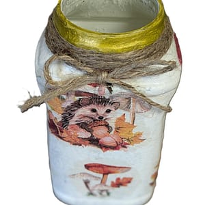 Decorative Jar - Autumn Hedgehog