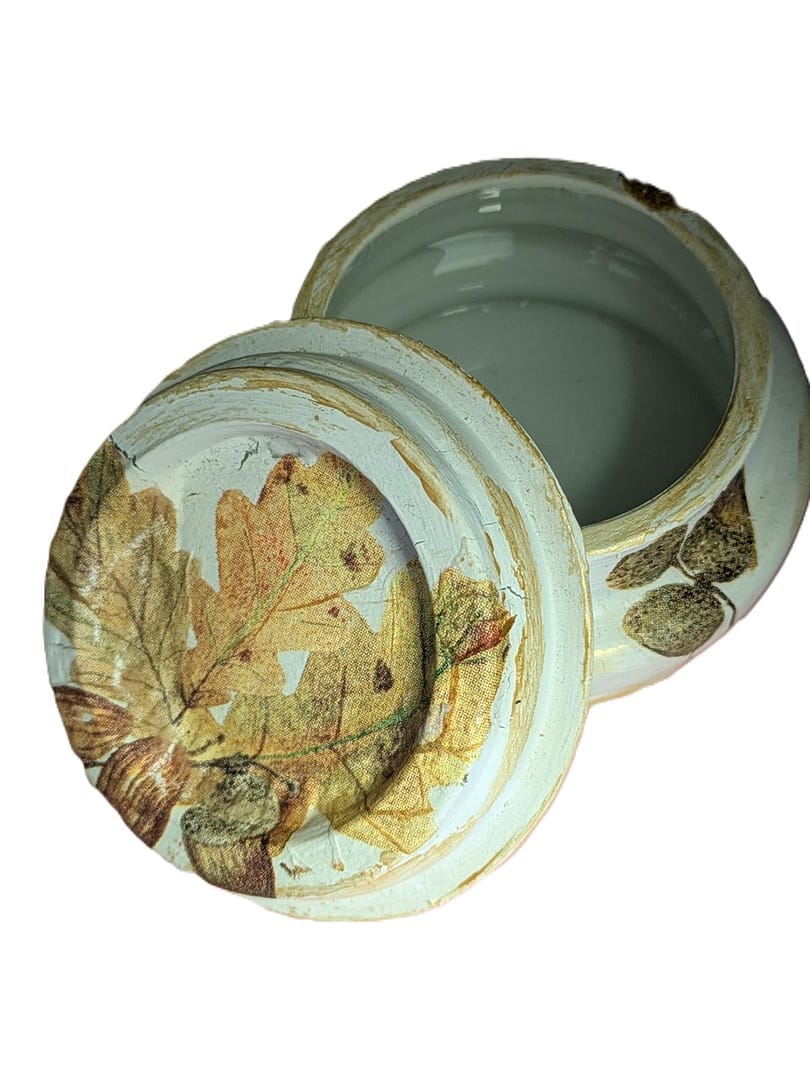 Trinket Jar - Forest Leaves