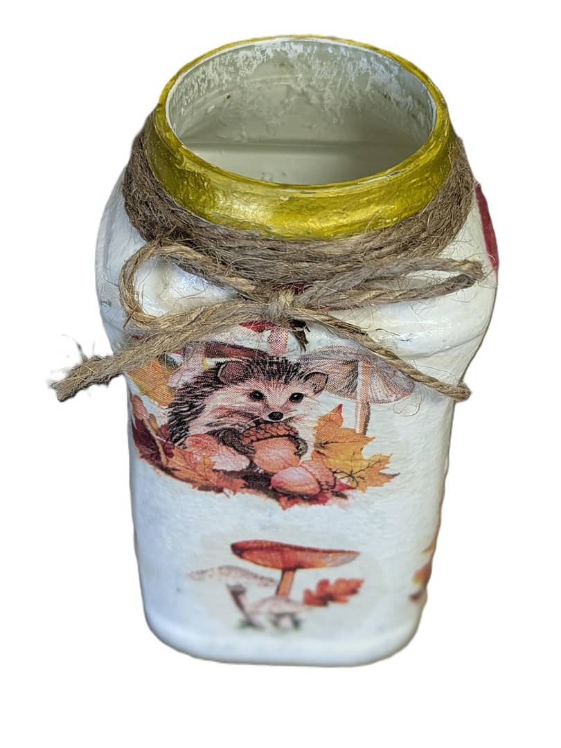 Decorative Jar - Autumn Hedgehog