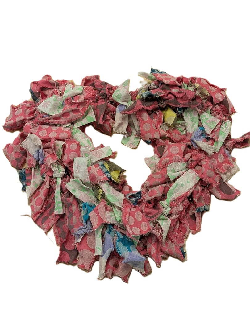 Decretive Festive Rag Heart